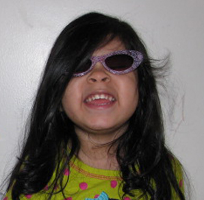 Girl with sunglasses